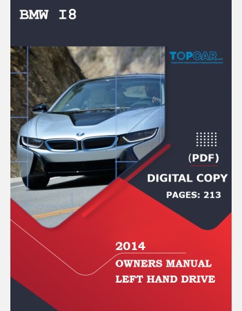 bmw i8 2014 owners manual